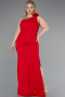 Abendkleid in Übergröße Lang Rot ABU4892
