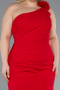 Abendkleid in Übergröße Lang Rot ABU4892