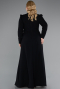 Abendkleid in Übergröße Lang Schwarz ABU4977