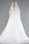 Brautkleid in Großen Größen Lang Weiß ABG040