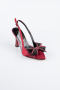 Weinrot Party-Schuhe Satin MJES4100