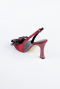 Weinrot Party-Schuhe Satin MJES4100