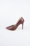 Weinrot Stiletto Leder AB1140
