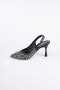 Stiletto Steinbesetzt Schwarz MJ9002