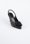 Party-Schuhe Satin Schwarz MJ9004
