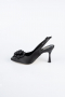 Party-Schuhe Satin Schwarz MJ9004