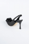 Party-Schuhe Satin Schwarz MJ9004