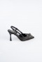 Party-Schuhe Satin Schwarz MJ9005