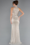 Abendkleid Lang Beige ABU4324