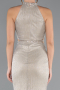 Abendkleid Lang Beige ABU4324