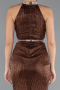 Braun Abendkleid Lang ABU4324