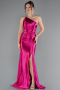 Abschlusskleid Lang Fuchsie ABU5022
