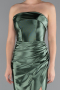 Pistaziengrünes Abschlusskleid Lang ABU4944