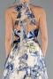 Abendkleid Lang Mehrfarbiges ABU4686