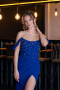 Abendkleid Lang Sächsischblau ABU5016