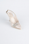 Gold Party-Schuhe Laserschnitt MJ4101