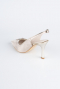 Gold Party-Schuhe Laserschnitt MJ4101
