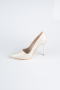 Hautfarben Stiletto Lackleder ABR1140