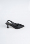 Party-Schuhe Steinbesetzt Schwarz MJ5310