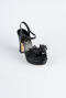 Party-Schuhe Glitzernd Schwarz MJC2331