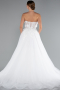 Brautkleid in Großen Größen Lang Weiß ABG141