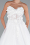 Brautkleid in Großen Größen Lang Weiß ABG141