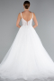 Brautkleid in Großen Größen Lang Weiß ABG142