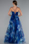 Abendkleid Lang Sächsischblau ABU5053