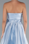 Eisblau Abendkleid Satin Lang ABU3674