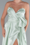 Minzgrün Abendkleid Satin Lang ABU3674