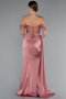 Zwiebelschale Abendkleid Satin Lang ABU6140