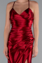 Weinrot Abschlusskleid Satin Lang ABU2800