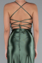 Pistaziengrünes Abschlusskleid Satin Lang ABU2800