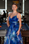 Abendkleid Lang Sächsischblau ABU5053
