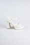 Party-Schuhe Steinbesetzt Weiß ABG1143