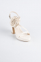 Party-Schuhe Satin Hautfarben ABS1142