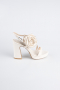 Party-Schuhe Satin Hautfarben ABS1142