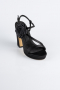 Party-Schuhe Satin Schwarz ABS1142