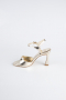 Party-Schuhe Lackleder Gold AB1141
