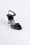 Party-Schuhe Lackleder Schwarz AB1141