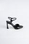 Party-Schuhe Lackleder Schwarz AB1141