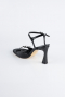 Party-Schuhe Lackleder Schwarz AB1141