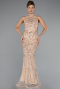 Gold Abendkleid Lang ABU4791