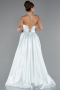 Standesamtkleid Lang Satin Minzgrün ABU5064
