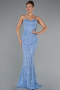 Indigo Abendkleid Lang ABU4517
