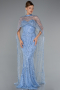 Indigo Abendkleid Lang ABU4517