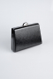 Abendtasche Gemustert Schwarz KC715