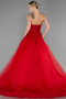 Rot Designer Abendkleid Lang ABU4431