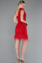 Rot Partykleid Schuppig Kurz ABK2256