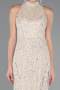 Beige Abendkleid Lang ABU4791